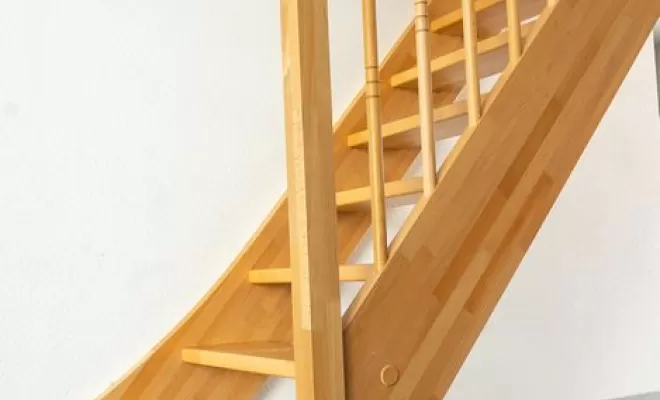 Pose d'escalier, Wissembourg, Menuiserie Haeussler