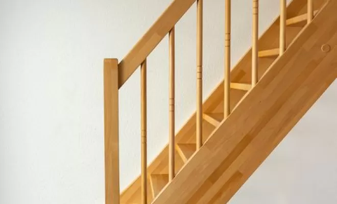 Pose d'escalier, Wissembourg, Menuiserie Haeussler